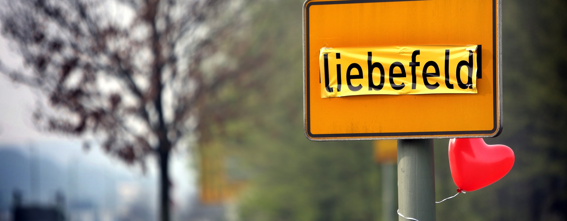 Bielefelder Straßenschild -Liebefeld-